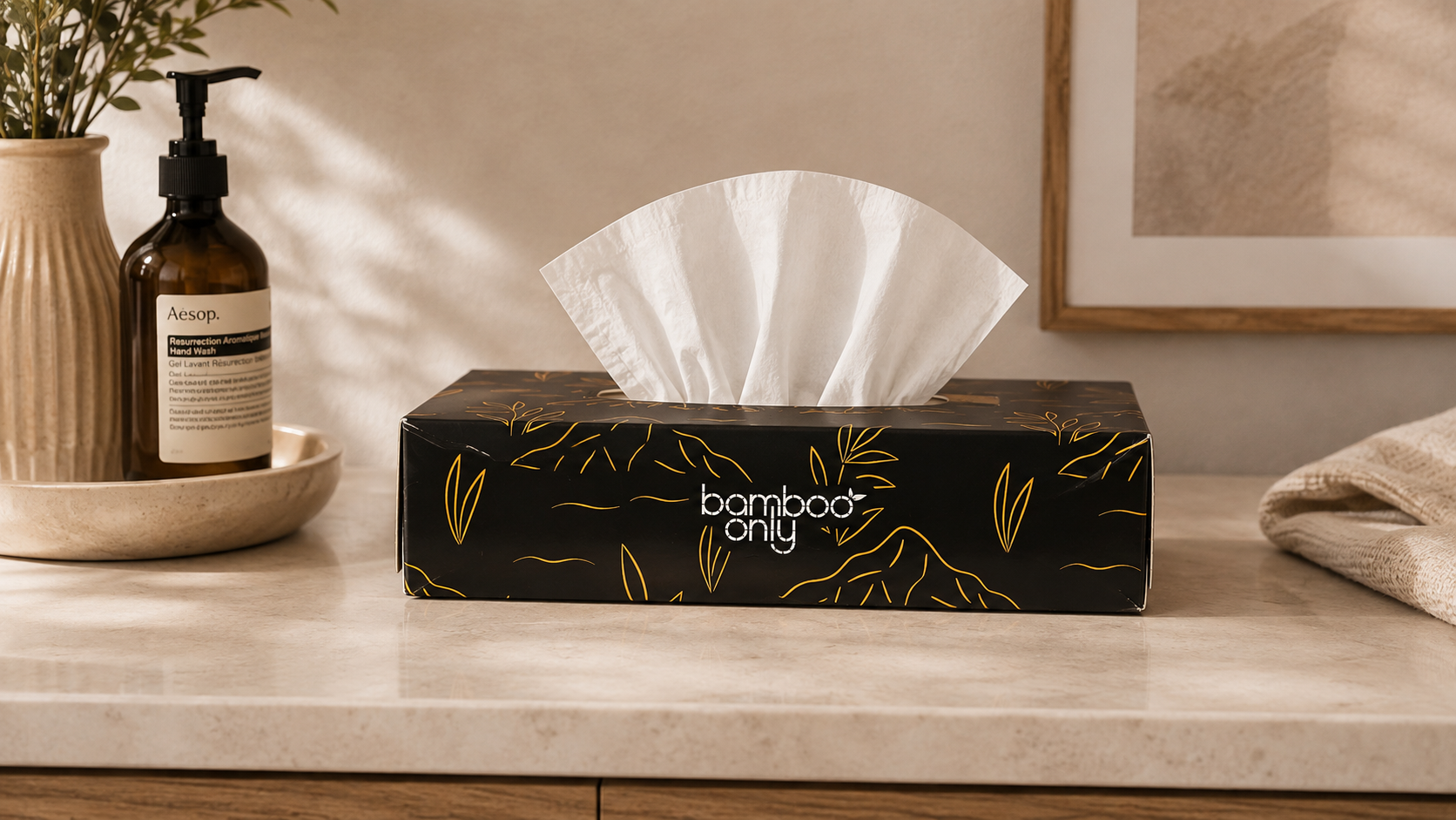 Bamboo Facial Tissues – 12 Boxes