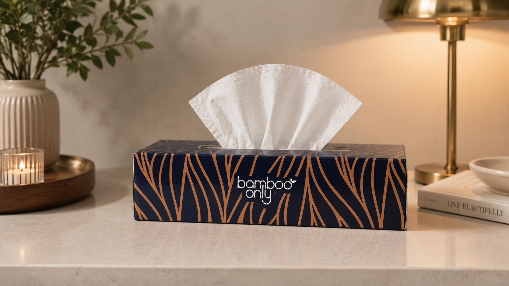 Bamboo Facial Tissues – 12 Boxes