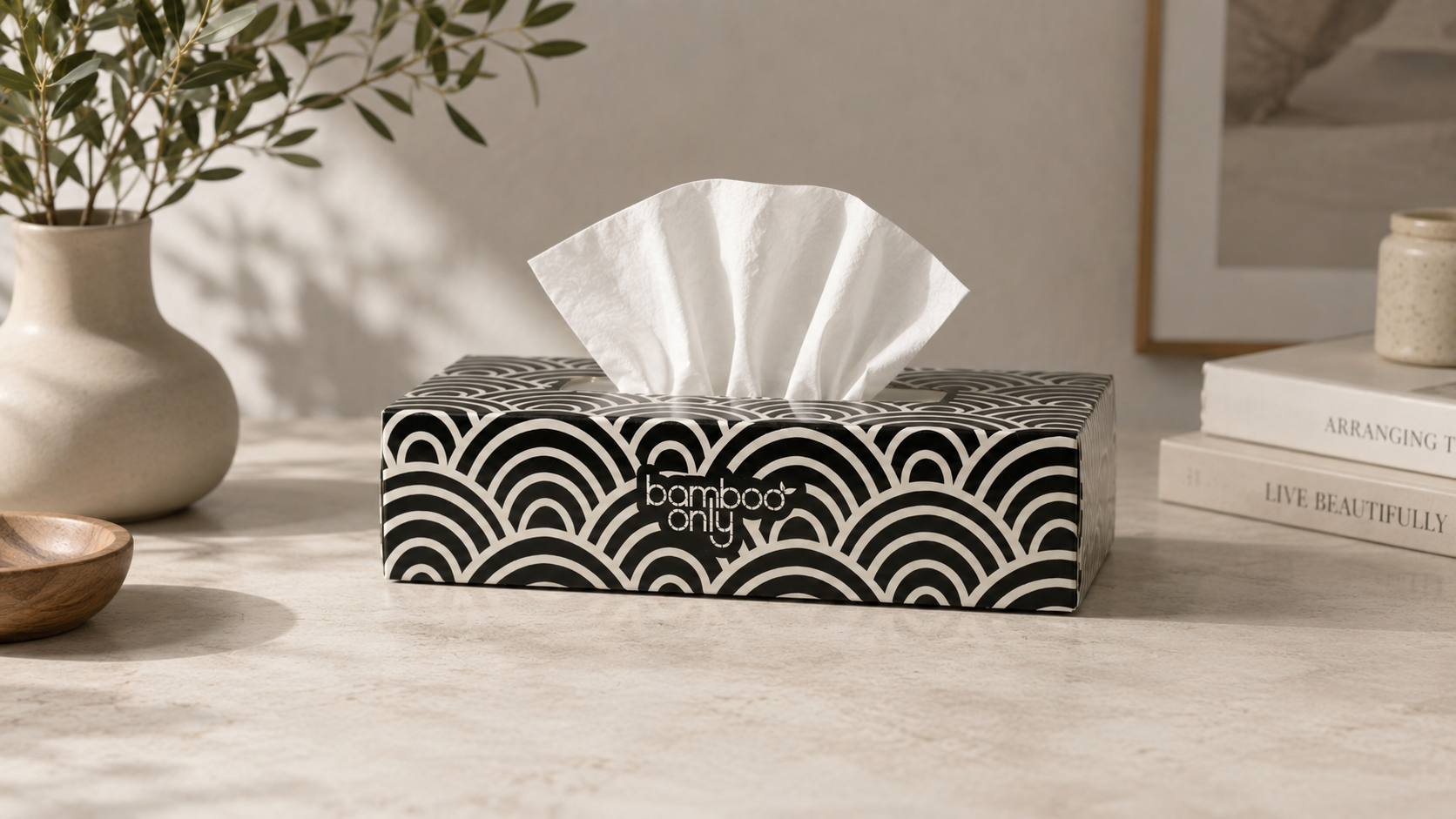 Bamboo Facial Tissues – 12 Boxes